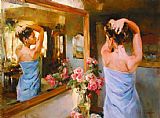 Garmash BEAUTY IN THE MIRROR painting